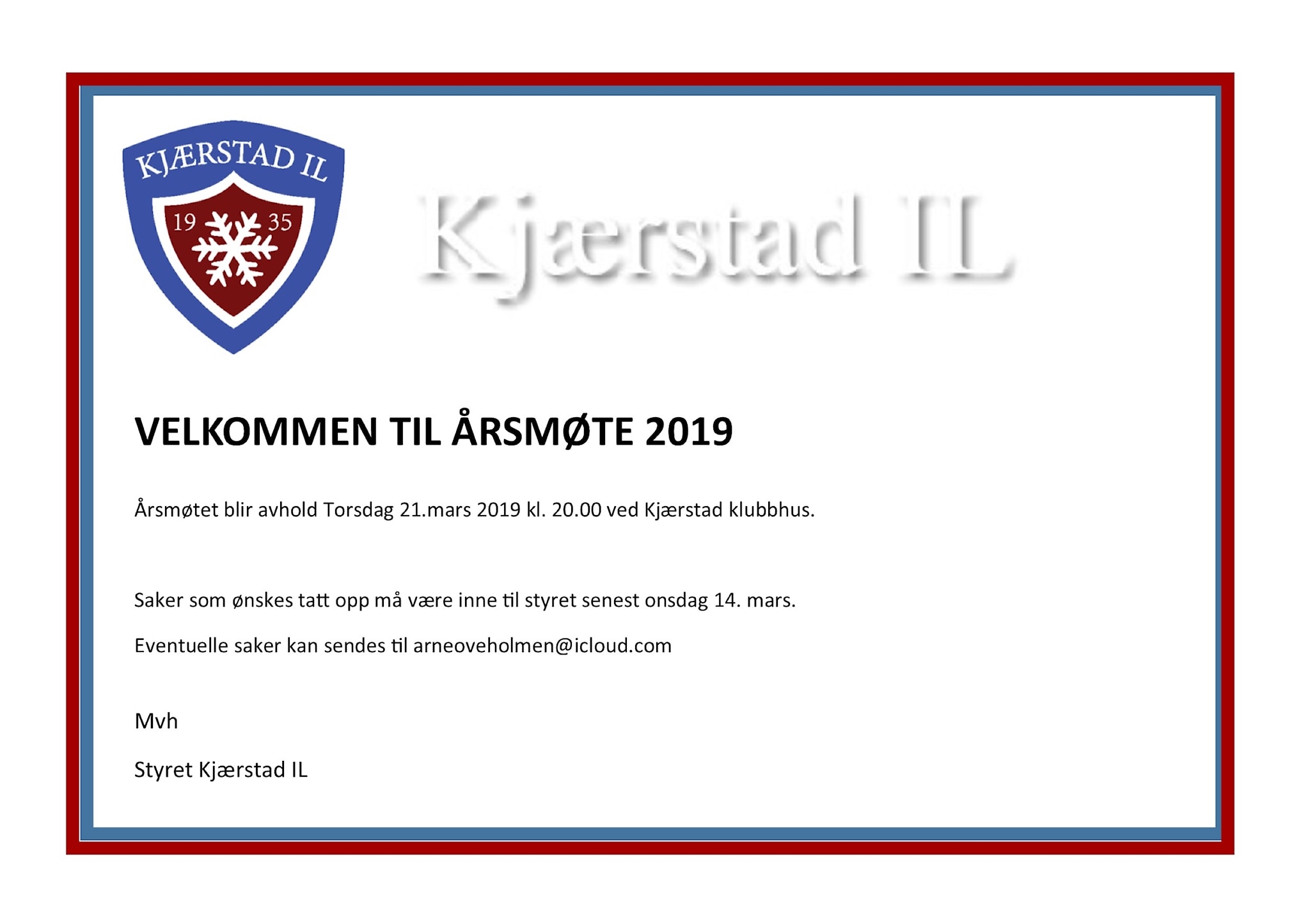 Årsmøte 2019